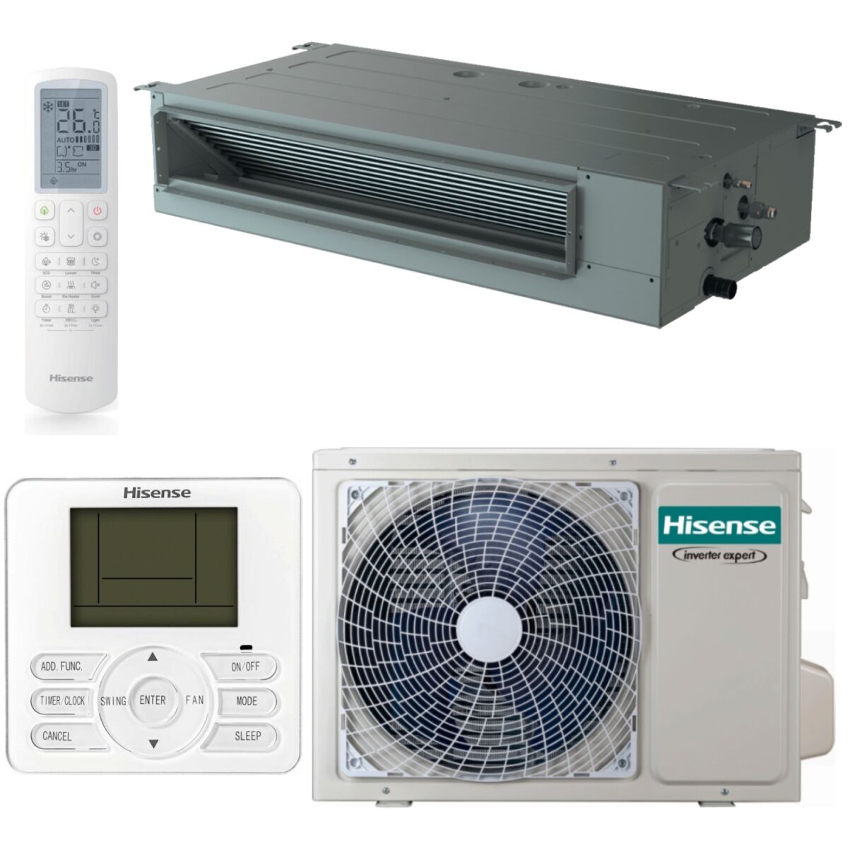 Hisense Kanaleinbaugerät ADT52UX4RSCL7 Turbo...