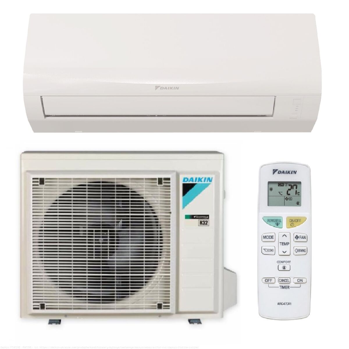 Daikin Sensira FTXF35F Split Klimaanlage 3,5 kW, WiFi inkl.