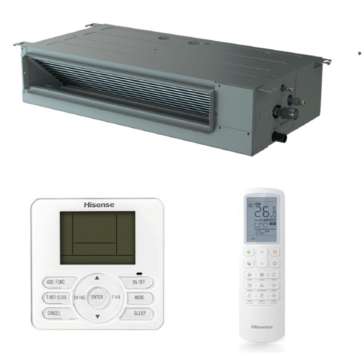 Hisense Kanaleinbaugerät ADT52UX4RCL8 MultiSplit 5 kW
