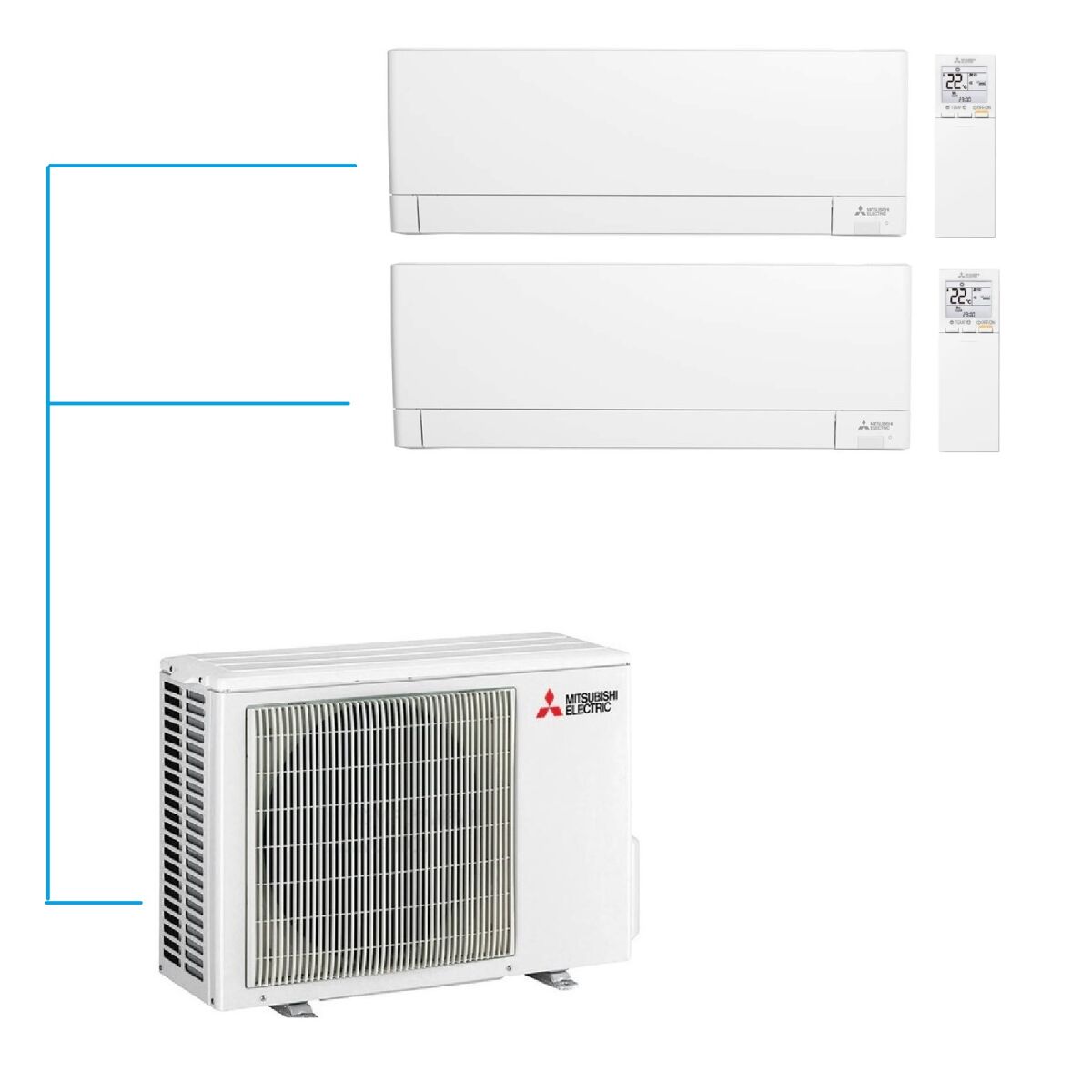 Mitsubishi Electric Multi-Split Klimaanlage MXZ-2F42VF5 +...