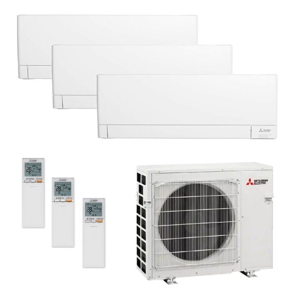 Mitsubishi Electric Multi-Split Klimaanlage MXZ-3F54VF5  MSZ-AY25VGK2 + MSZ-AY25VGK2 + MSZ-AY35VGK2, 3 Räume