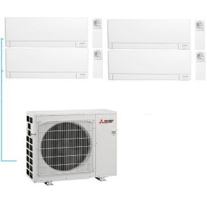 Mitsubishi Electric Multi-Split Klimaanlage MXZ-4F83VFHZ3  MSZ-AY25VGK2 + MSZ-AY25VGK2 + MSZ-AY35VGK2 + MSZ-AY35VGK2, 4 Räume