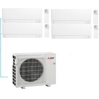Mitsubishi Electric Multi-Split Klimaanlage MXZ-4F83VFHZ3  MSZ-AY25VGK2 + MSZ-AY25VGK2 + MSZ-AY35VGK2 + MSZ-AY35VGK2, 4 Räume