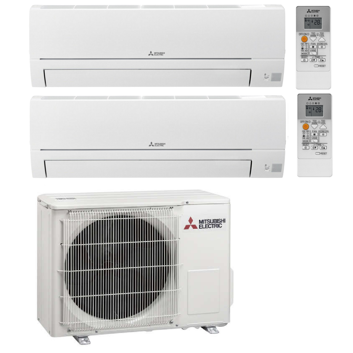 Mitsubishi Duosplit Klimaanlage 2 Räume MXZ-2HA50VF...
